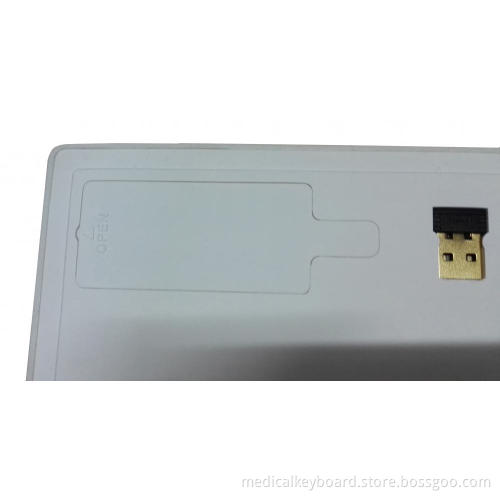 wirelress 2.4Ghz silicone slim medical keyboard for healthcare
